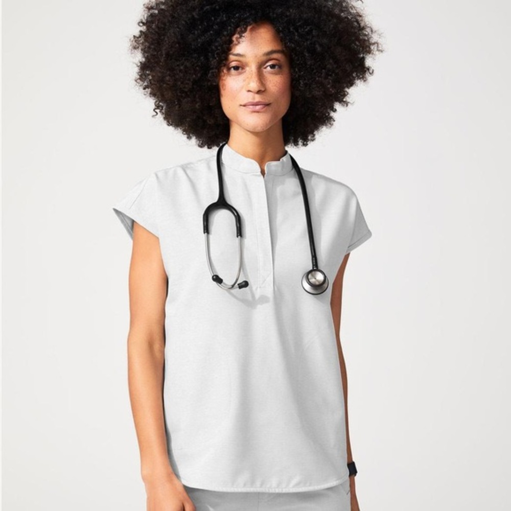 FIGS Space Grey Rafaela scrub top